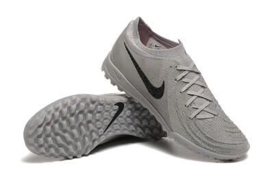 Men's Nike Phantom Luna Elite TF Artificial Turf Low-Tops Football Shoes - Grey/Black
