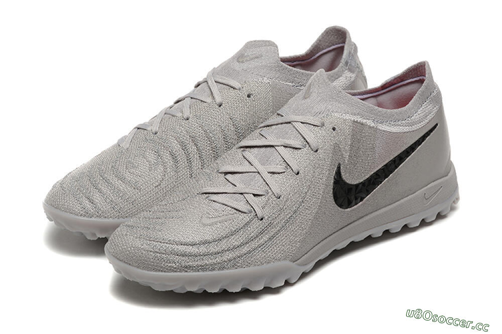 Men's Nike Phantom Luna Elite TF Artificial Turf Low-Tops Football Shoes - Grey/Black 5