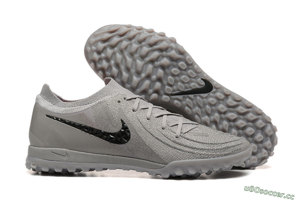 Men's Nike Phantom Luna Elite TF Artificial Turf Low-Tops Football Shoes - Grey/Black 2