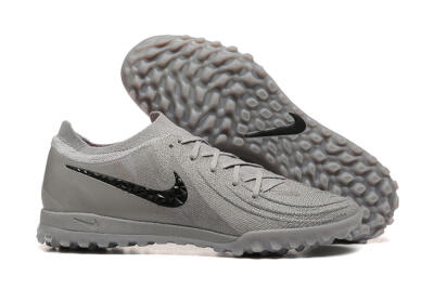 Men's Nike Phantom Luna Elite TF Artificial Turf Low-Tops Football Shoes - Grey/Black
