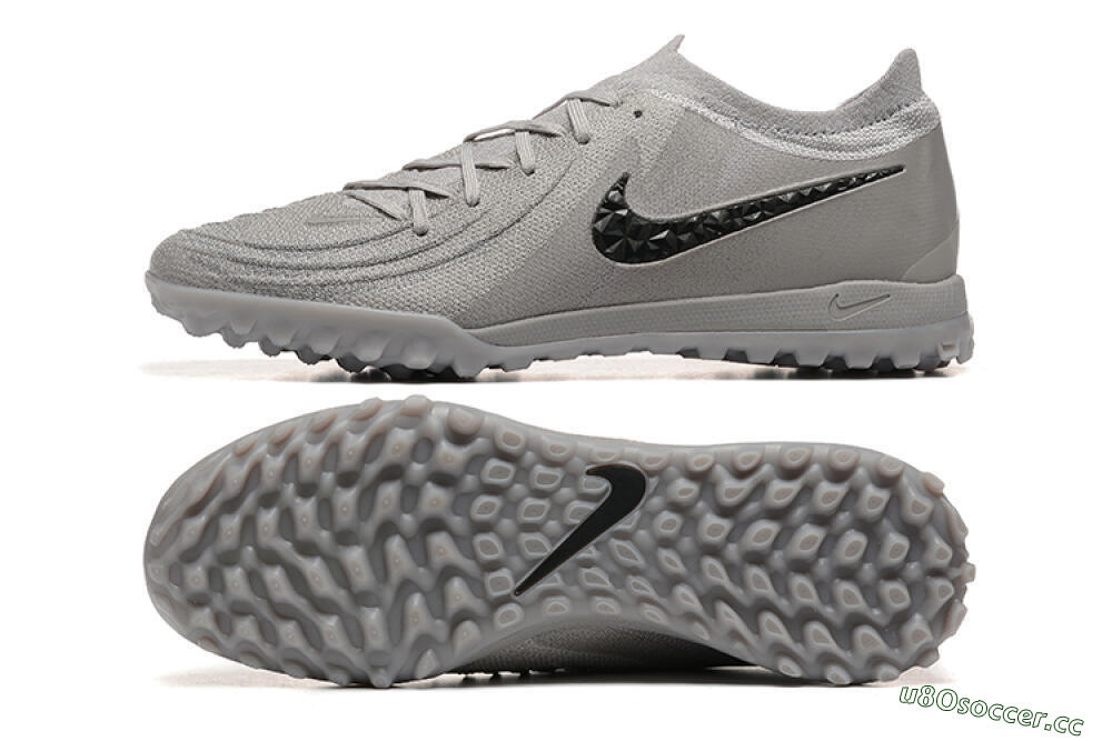 Men's Nike Phantom Luna Elite TF Artificial Turf Low-Tops Football Shoes - Grey/Black 1