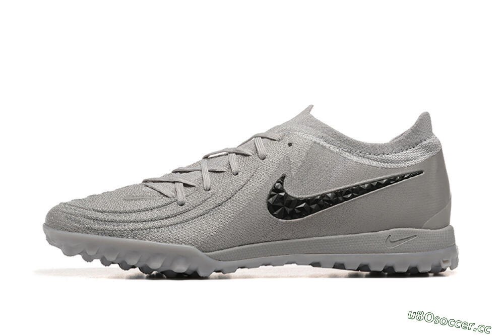 Men's Nike Phantom Luna Elite TF Artificial Turf Low-Tops Football Shoes - Grey/Black 0