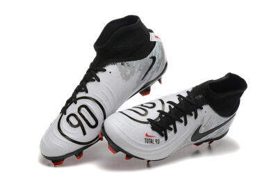 Men's Nike Phantom Luna Elite FG Firm Ground High-Tops Football Boots - White/Red/Black/Grey