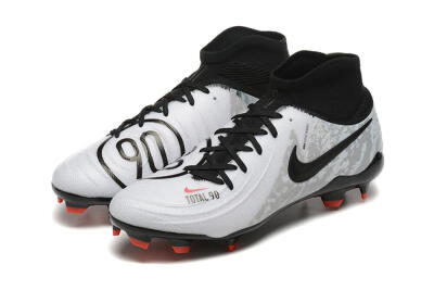 Men's Nike Phantom Luna Elite FG Firm Ground High-Tops Football Boots - White/Red/Black/Grey