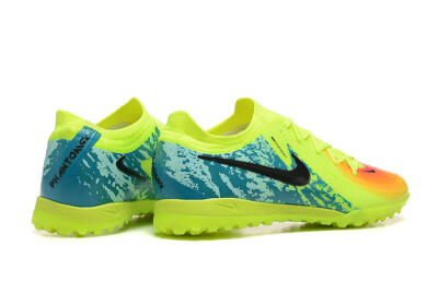 Men's Nike Phantom GX 2 Elite TF Artificial Turf Low-Tops Football Shoes - Yellow/Green/Black