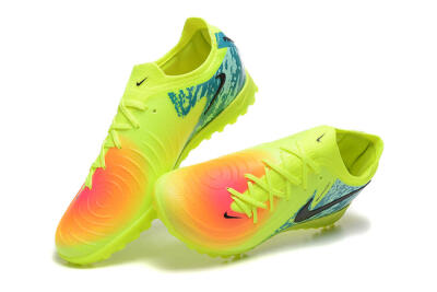 Men's Nike Phantom GX 2 Elite TF Artificial Turf Low-Tops Football Shoes - Yellow/Green/Black