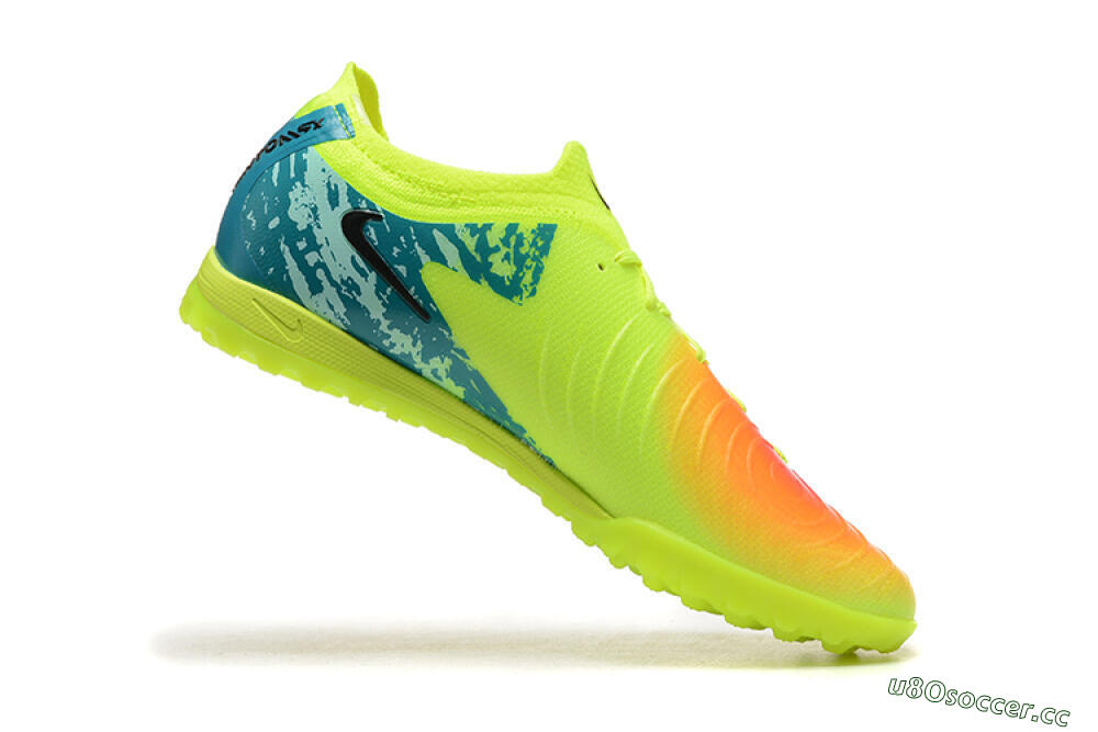Men's Nike Phantom GX 2 Elite TF Artificial Turf Low-Tops Football Shoes - Yellow/Green/Black 7