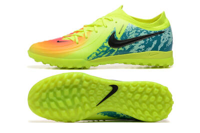 Men's Nike Phantom GX 2 Elite TF Artificial Turf Low-Tops Football Shoes - Yellow/Green/Black