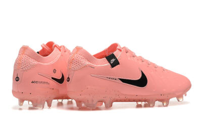 Men's Nike Tiempo Legend 10 Elite FG Firm Ground Low-Tops Football Boots - Pink/Black