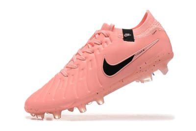 Men's Nike Tiempo Legend 10 Elite FG Firm Ground Low-Tops Football Boots - Pink/Black