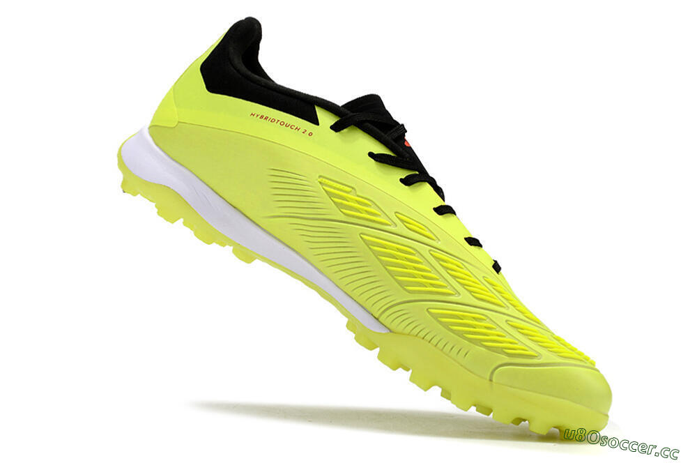 Men's Adidas Predator Accuracy Elite TF Artificial Turf Low-Tops Football Shoes - Yellow/Black/Silver 4