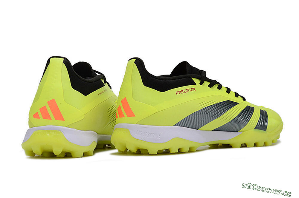 Men's Adidas Predator Accuracy Elite TF Artificial Turf Low-Tops Football Shoes - Yellow/Black/Silver 6