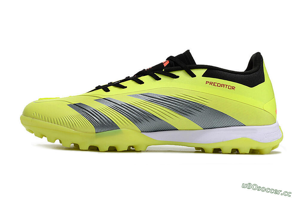 Men's Adidas Predator Accuracy Elite TF Artificial Turf Low-Tops Football Shoes - Yellow/Black/Silver 0