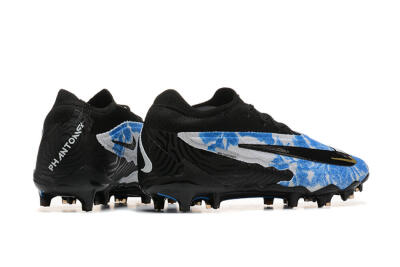 Men's Nike Phantom GX Elite FG Firm Ground Low-Tops Football Boots - Blue/Grey/Black/Gold