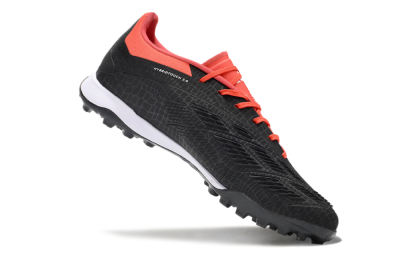Men's Adidas Predator 24 Elite TF Artificial Turf Low-Tops Football Shoes - Black/White/Red