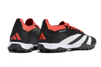 Men's Adidas Predator 24 Elite TF Artificial Turf Low-Tops Football Shoes - Black/White/Red