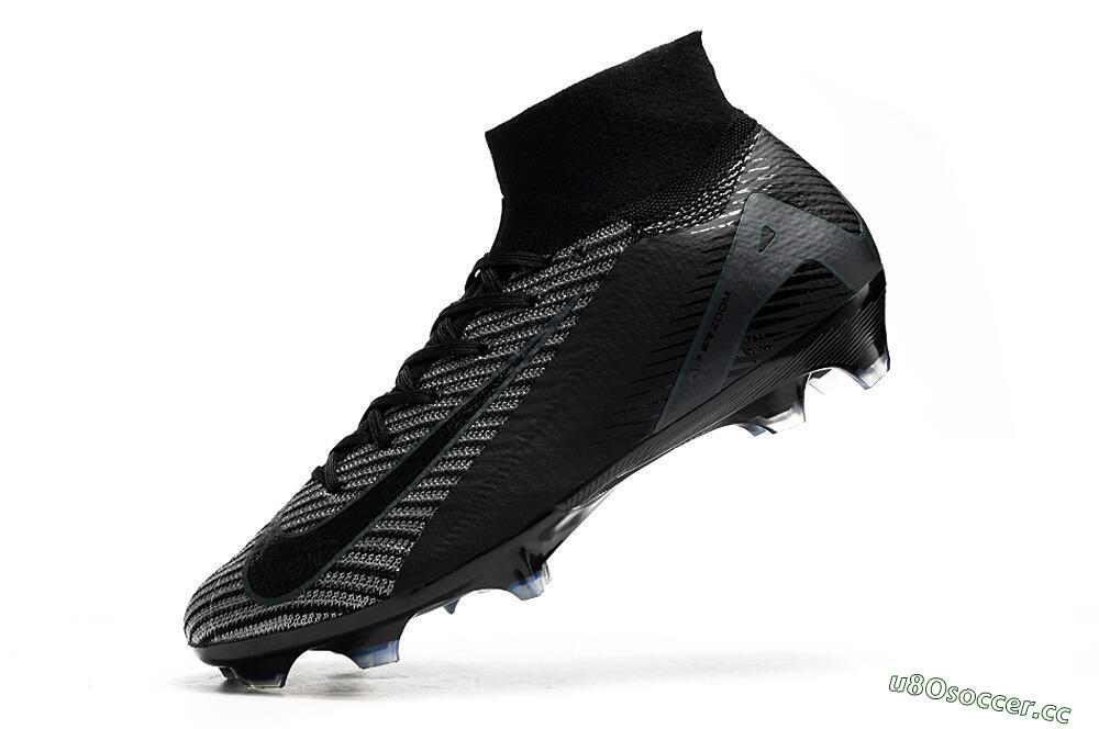 Men's Nike Air Zoom Mercurial Superfly 10 Elite FG Firm Ground High-Tops Football Boots - Black/Jade/Blue 5