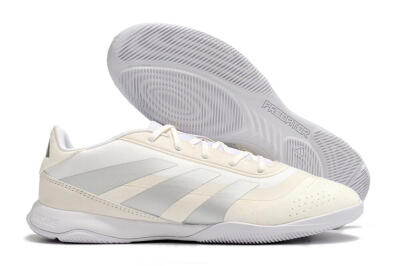Men's Adidas Predator 24 Elite IC Indoor & Futsal Low-Tops Football Shoes - Beige/Grey