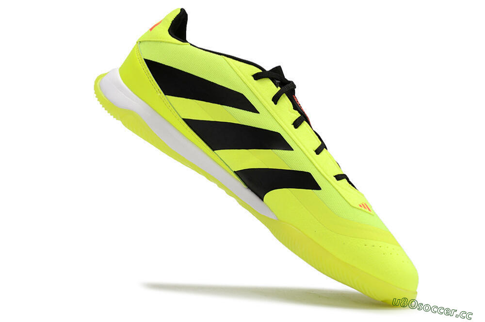 Men's Adidas Predator 24 Elite IC Indoor & Futsal Low-Tops Football Shoes - Yellow/Black 4