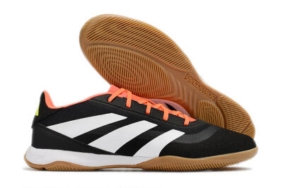 Men's Adidas Predator 24 Elite IC Indoor & Futsal Low-Tops Football Shoes - Black/White/Red