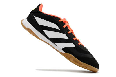 Men's Adidas Predator 24 Elite IC Indoor & Futsal Low-Tops Football Shoes - Black/White/Red