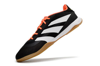 Men's Adidas Predator 24 Elite IC Indoor & Futsal Low-Tops Football Shoes - Black/White/Red