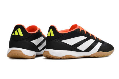 Men's Adidas Predator 24 Elite IC Indoor & Futsal Low-Tops Football Shoes - Black/White/Red