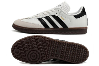Men's Adidas Samba Messi Indoor TF Artificial Turf Low-Tops Football Shoes - Grey/White/Black
