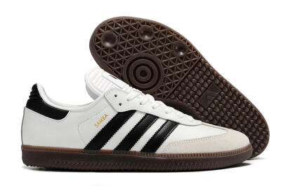 Men's Adidas Samba Messi Indoor TF Artificial Turf Low-Tops Football Shoes - Grey/White/Black