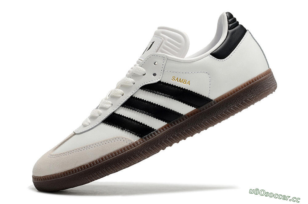 Men's Adidas Samba Messi Indoor TF Artificial Turf Low-Tops Football Shoes - Grey/White/Black 5