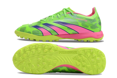 Men's Adidas Predator 24 Elite TF Artificial Turf Low-Tops Football Shoes - Yellow/Purple/Pink