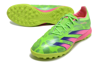 Men's Adidas Predator 24 Elite TF Artificial Turf Low-Tops Football Shoes - Yellow/Purple/Pink