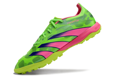 Men's Adidas Predator 24 Elite TF Artificial Turf Low-Tops Football Shoes - Yellow/Purple/Pink