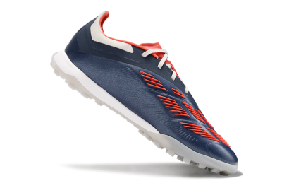 Men's Adidas Predator 24 Elite TF Artificial Turf Low-Tops Football Shoes - White/Blue/Red