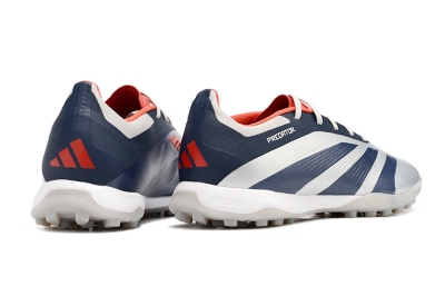 Men's Adidas Predator 24 Elite TF Artificial Turf Low-Tops Football Shoes - White/Blue/Red