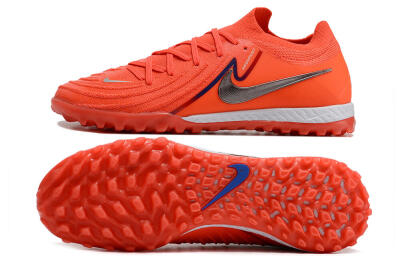Men's Nike Phantom GX 2 Elite TF Artificial Turf Low-Tops Football Shoes - Red/Blue/Silver