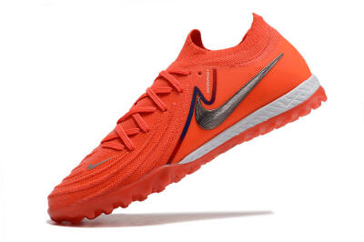 Men's Nike Phantom GX 2 Elite TF Artificial Turf Low-Tops Football Shoes - Red/Blue/Silver