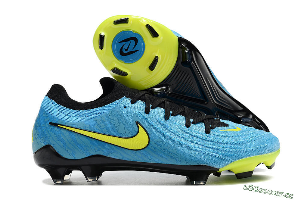 Men's Nike Phantom Luna Elite NU FG Firm Ground Low-Tops Football Boots - Blue/Black/Yellow 2