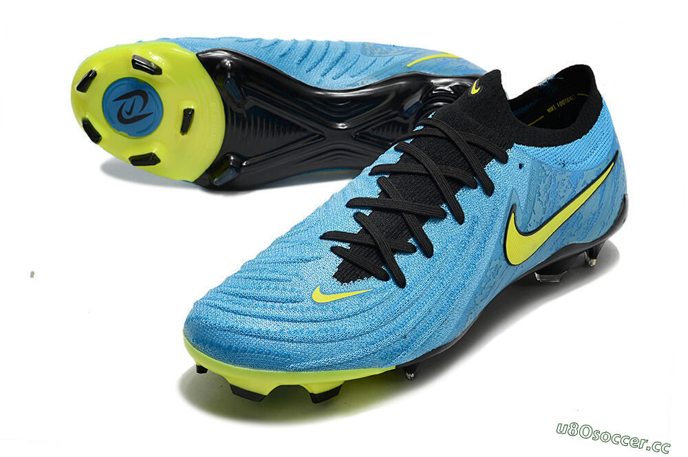 Men's Nike Phantom Luna Elite NU FG Firm Ground Low-Tops Football Boots - Blue/Black/Yellow 3