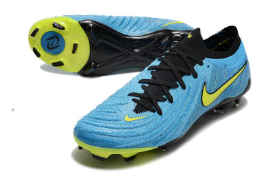 Men's Nike Phantom Luna Elite NU FG Firm Ground Low-Tops Football Boots - Blue/Black/Yellow