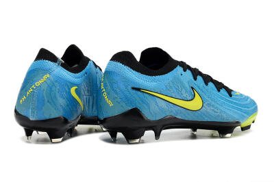 Men's Nike Phantom Luna Elite NU FG Firm Ground Low-Tops Football Boots - Blue/Black/Yellow