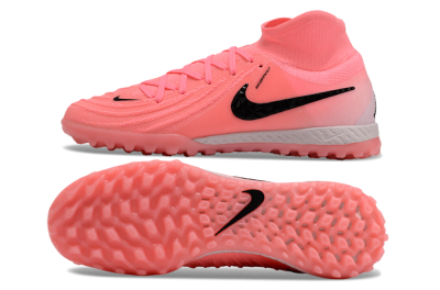 Men's Nike Phantom Luna Elite NU TF Artificial Turf High-Tops Football Shoes - Red/Pink/Black