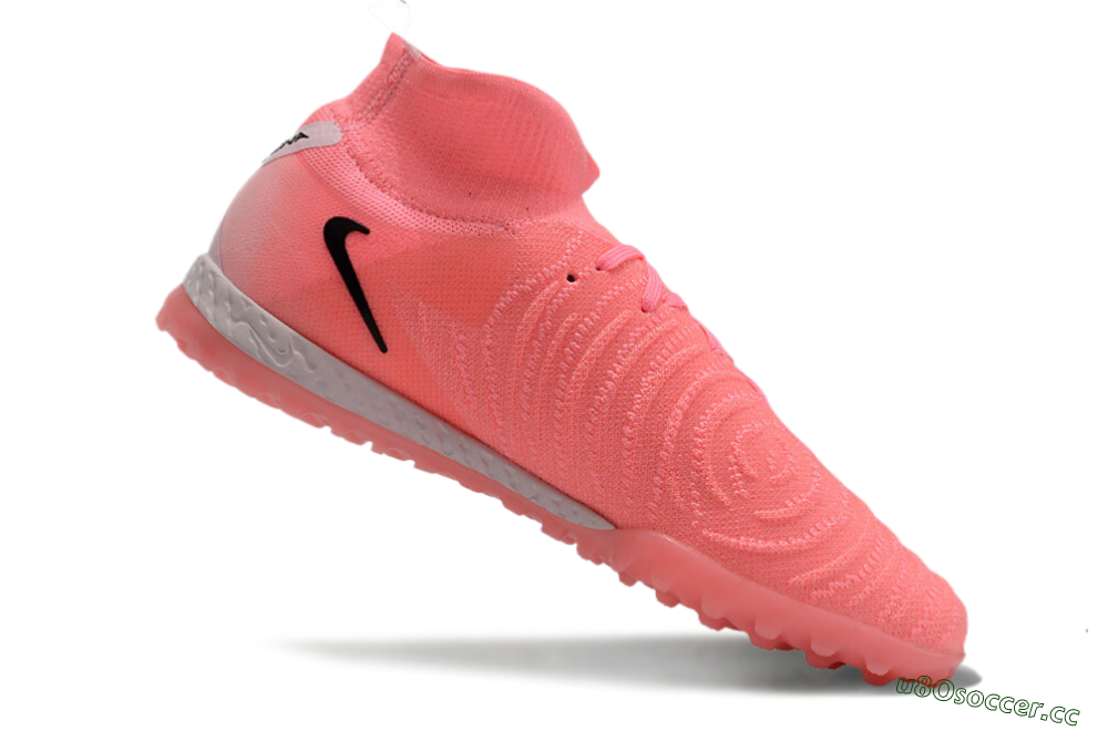 Men's Nike Phantom Luna Elite NU TF Artificial Turf High-Tops Football Shoes - Red/Pink/Black 4