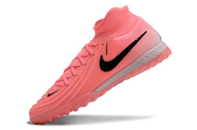 Men's Nike Phantom Luna Elite NU TF Artificial Turf High-Tops Football Shoes - Red/Pink/Black
