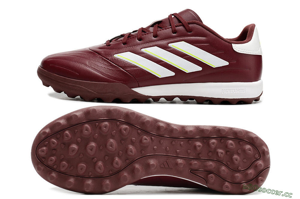 Men's Adidas Copa Pure.3 TF Artificial Turf Low-Tops Football Shoes - Red/White/Yellow 1