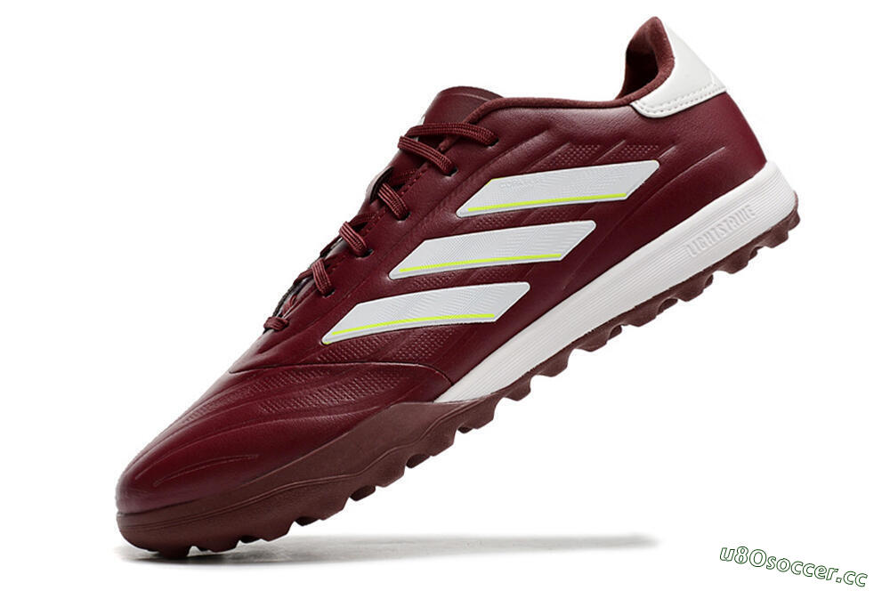 Men's Adidas Copa Pure.3 TF Artificial Turf Low-Tops Football Shoes - Red/White/Yellow 5