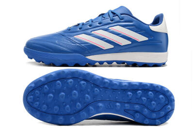 Men's Adidas Copa Pure.3 TF Artificial Turf Low-Tops Football Shoes - Blue/White/Pink