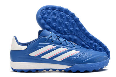 Men's Adidas Copa Pure.3 TF Artificial Turf Low-Tops Football Shoes - Blue/White/Pink