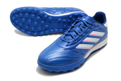 Men's Adidas Copa Pure.3 TF Artificial Turf Low-Tops Football Shoes - Blue/White/Pink