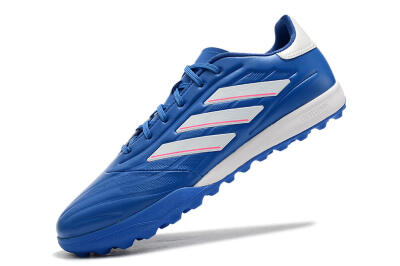 Men's Adidas Copa Pure.3 TF Artificial Turf Low-Tops Football Shoes - Blue/White/Pink